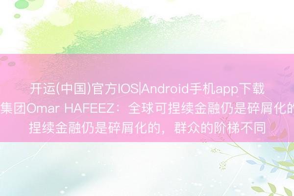 开运(中国)官方IOS|Android手机app下载 阿布扎比第一银行集团Omar HAFEEZ：全球可捏续金融仍是碎屑化的，群众的阶梯不同